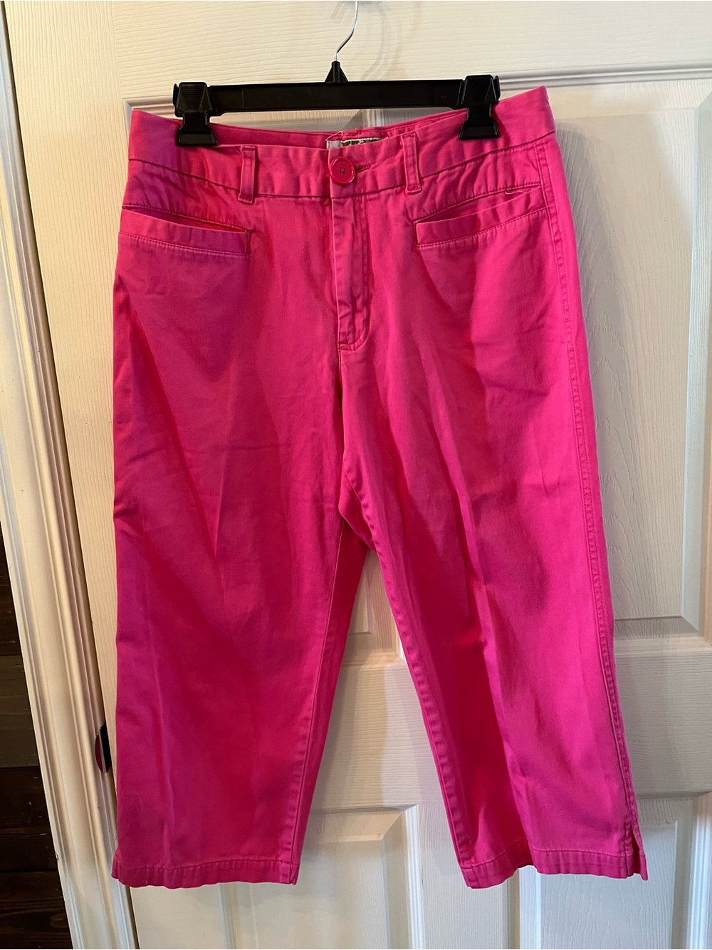 Sunset Cove Women's Hot Pink Cropped Pants, Size 12